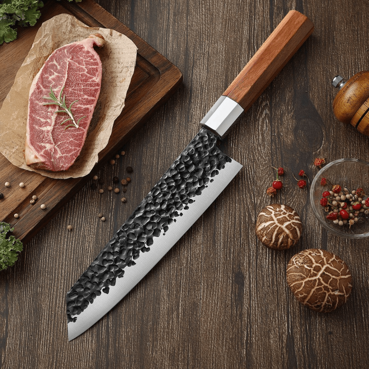 Kiritsuke-ruostumattomasta teräksestä valmistettu veitsi – 34,5 cm tarkkuusterä