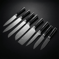 Japanilainen Premium Damascus 8-osainen Veitsisetti – Tarkkuuskokoelma