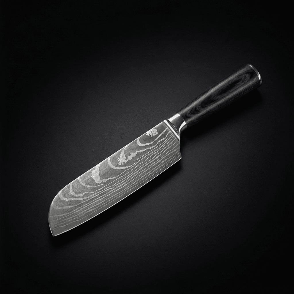 Japanilainen Santoku-veitsi – 13 cm kompakti terä