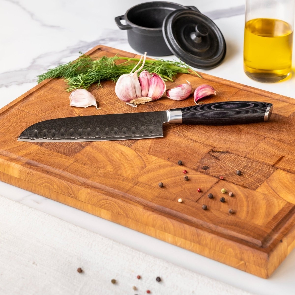 Japanilainen Santoku-veitsi – 18 cm monikäyttöterä