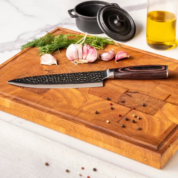 Japanilainen Vasaroitu Damascus 3-osainen Veitsisetti