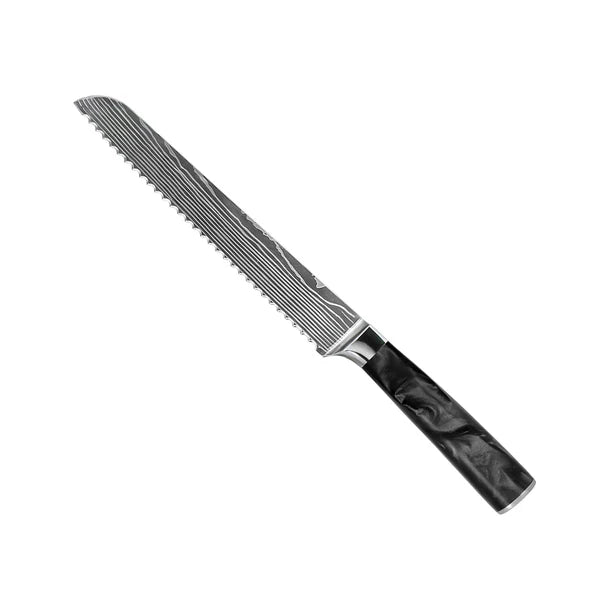 Japanilainen Premium Damascus 8-osainen Veitsisetti – Tarkkuuskokoelma