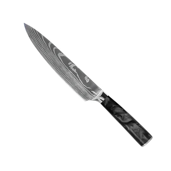 Japanilainen Premium Damascus 8-osainen Veitsisetti – Tarkkuuskokoelma