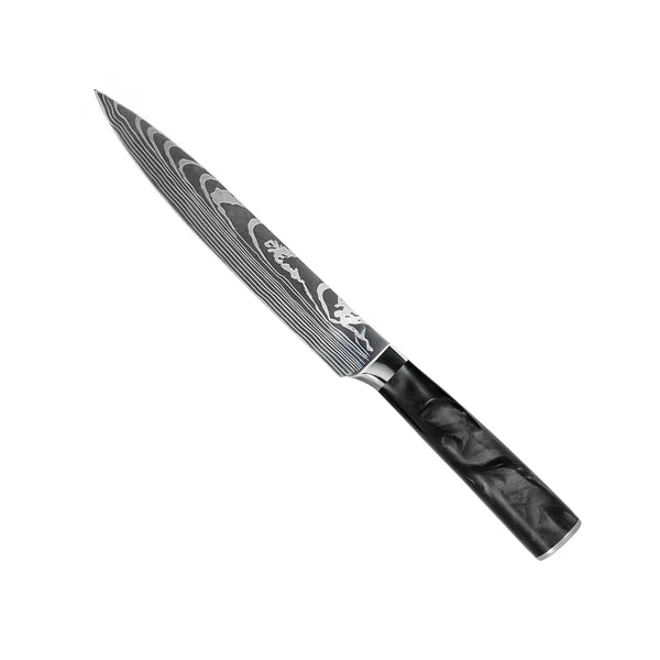 Japanilainen Premium Damascus 8-osainen Veitsisetti – Tarkkuuskokoelma