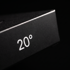 Macro of the 20 degree angle guide block face